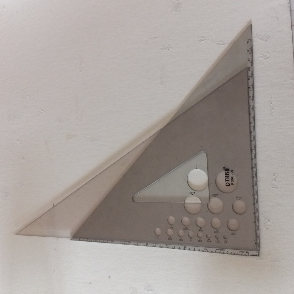 C-thru P390-14 Right Triangle Drafting Tool - Picture 2 of 2